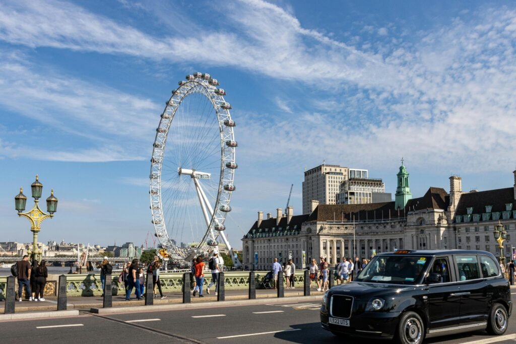 View of the London Eye, London, UK