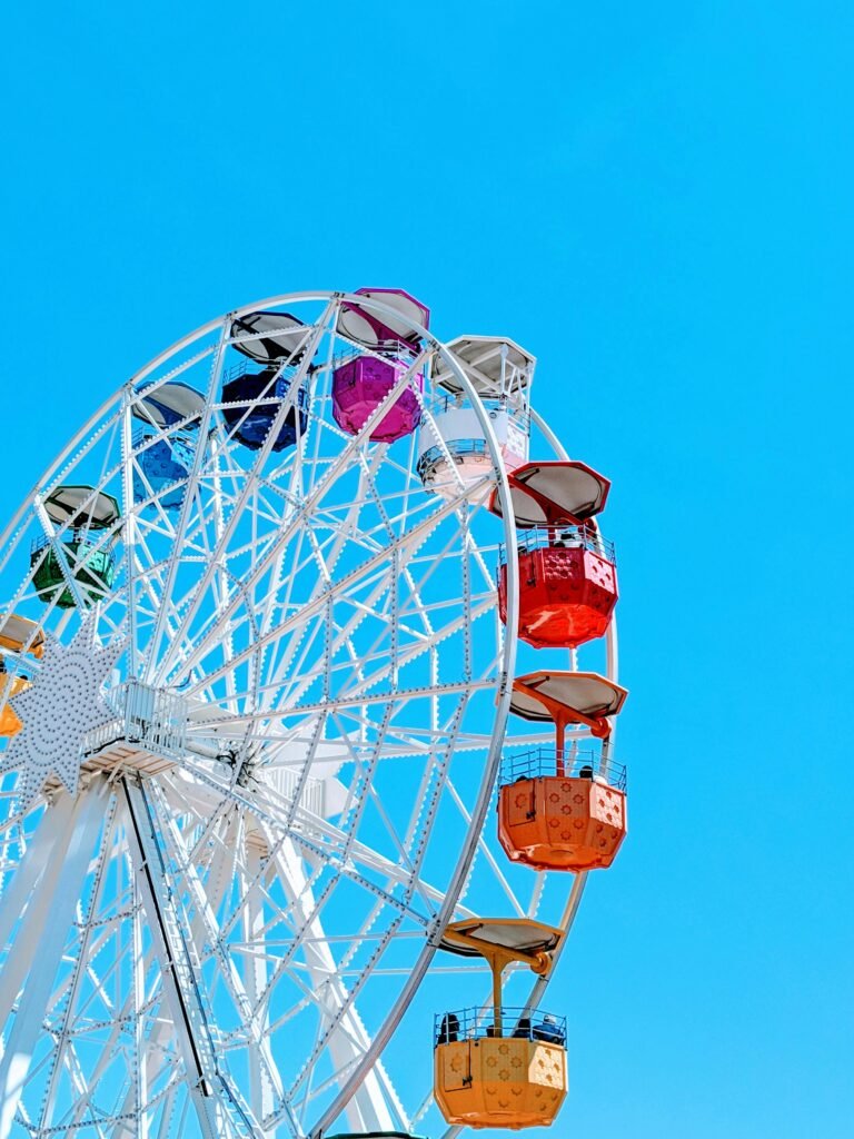 White and Multicolored Ferries Wheel